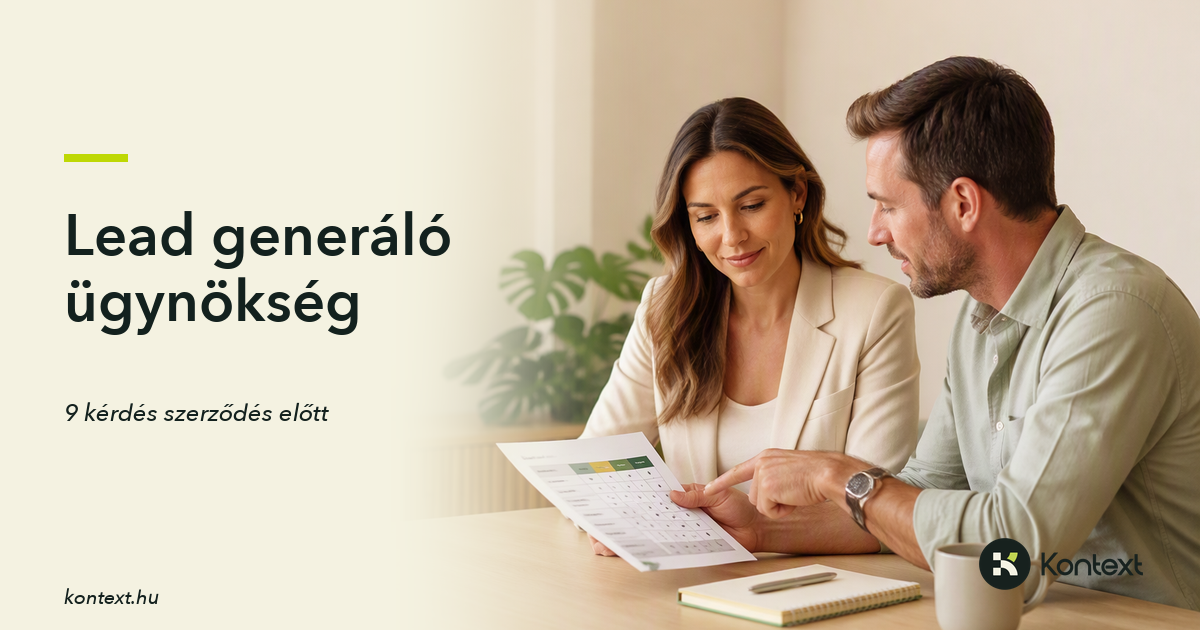 B2B lead generáló ügynökség választása: két kolléga áttekint egy szolgáltató-összehasonlító pontozótáblát