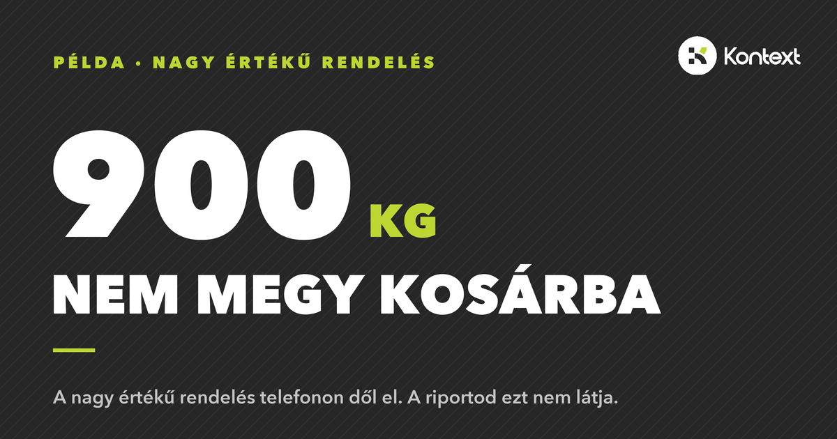 nagy értékű termék eladása