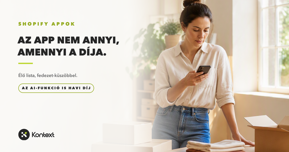 Webshop-tulajdonos nő a napfényes csomagolóasztalánál, telefonnal a kezében, kartondobozok között.